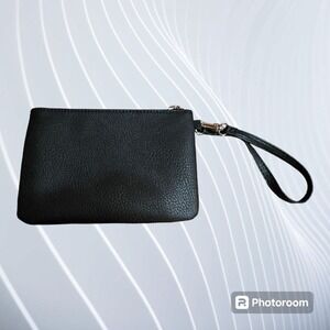 Black Wristlet Clutch Small Handbag Purse Evening‎ Bag Minimalist